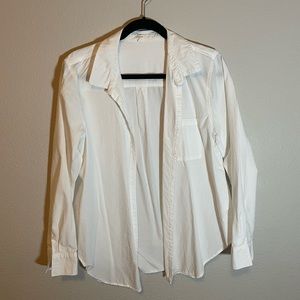 Maurices white cotton button-down size medium